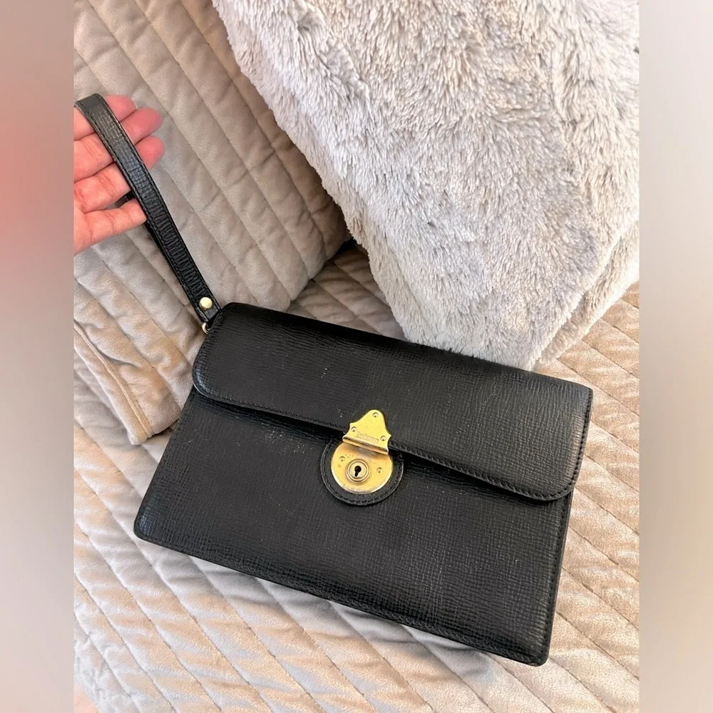 BURBERRY of London Briefcase Clutch Bag, Authentic, Vintage. EUC